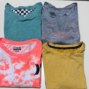 Under Armour Kids' Yellow, Gray, Coral, and Teal Tees